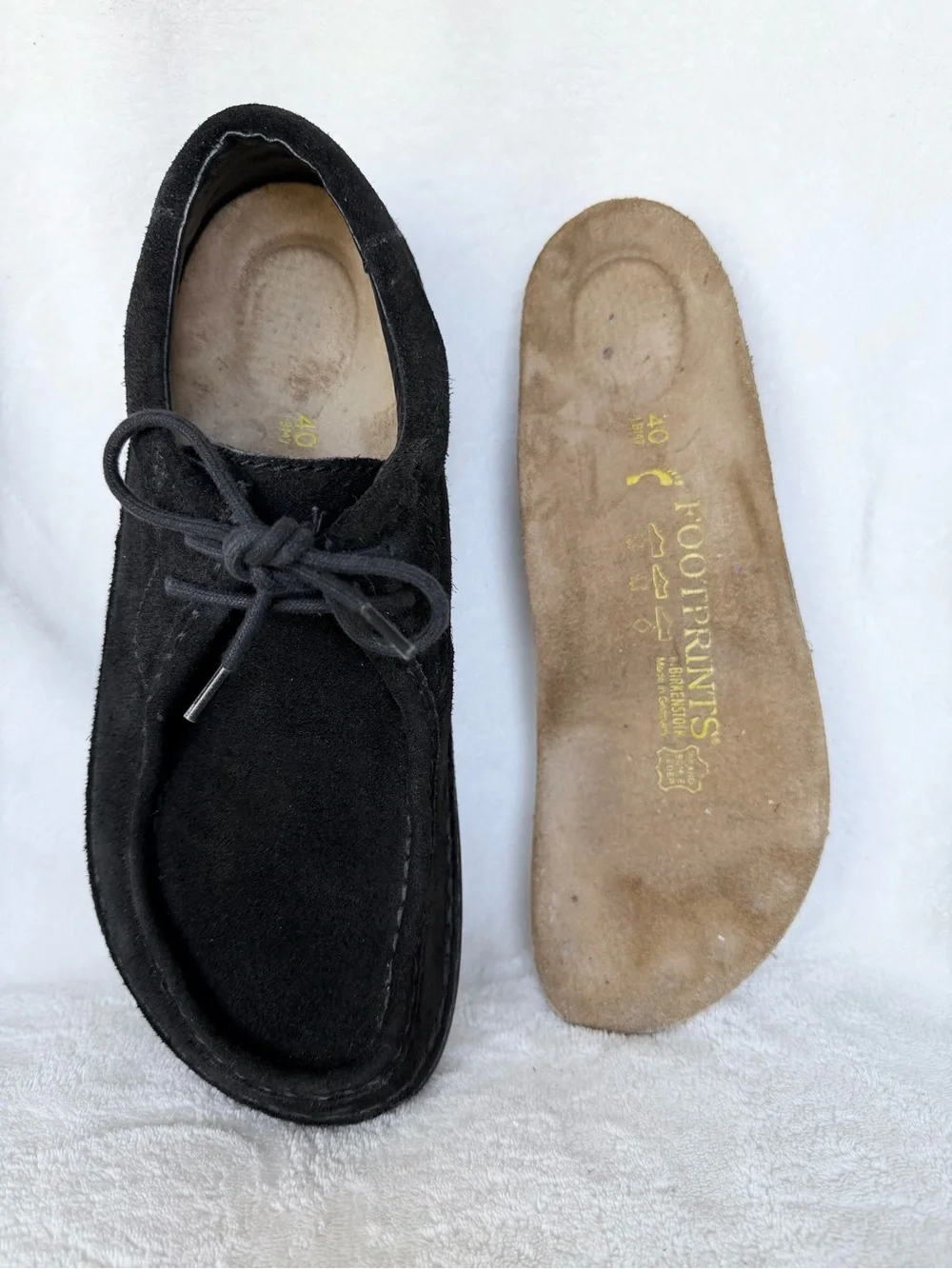 Birkenstock Footprints Pasadena Black Suede 40 EU Ladies 9 US / Men’s 7 US
